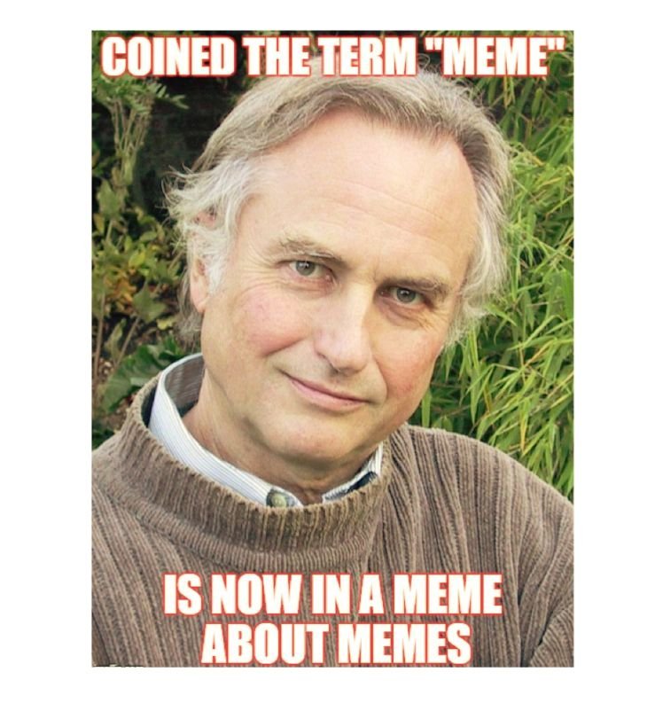Richard Dawkins, en zijn eigen meme meme.
